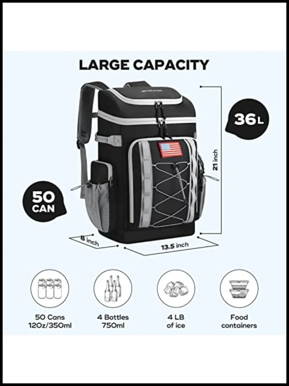 N/A capacity adjustable cans